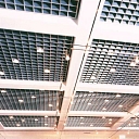 Fiberglass slats for ceiling panels