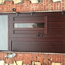 Our Lodzinieks, wooden doors