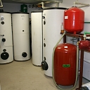 Hot water tank, accumulation tank