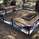 Original metal grave fences