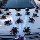 Car decoration with flowers