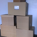 Cardboard boxes for transportation of belongings