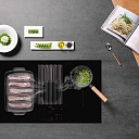 NIKOLATESLA, NIKOLATESLA LIBRA, HOOD, HOB, INDUCTION, induction surface, surface, cooker hood, kitchen scales, kitchen design, surface with a built-in hood