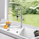 Blanco, BLANCO faucet, BLANCO liquid soap dispenser, BLANCO CULINA-S, stainless steel faucet, accessories for sinks, sink accessory, corner colander, BLANCO SONA