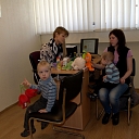 Therapy for children, baby gymnastics