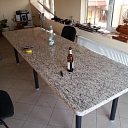 Stone table surfaces