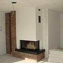 Fireplace bricklaying