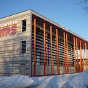 Sports center in winter