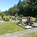 The grave site in Riga
