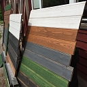 Painted timber