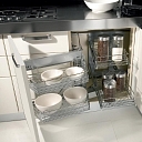 Sliding kitchen baskets