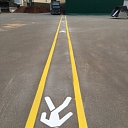 Application of horizontal markings