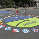 Stickers for sports fields, games