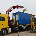 Mobile crane in Saldu