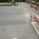 Cobblestone repair, fixing, park, garden landscaping.