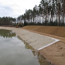 Строительство берегов водохранилища МТЭ