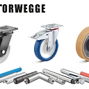 A wide range of transport systems and components: wheels, casters, conveyor components, windlasses, etc..