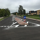 Road equipment, road marking, direction signs