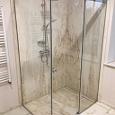Glass shower partitions