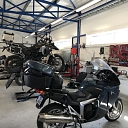 Motorcycle repair shop in Riga