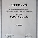 Private practice of a psychologist in Pavlovska Baiba