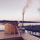 sauna and hot tub