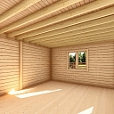 Wooden house production