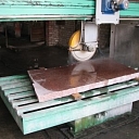 Granite stone sawing