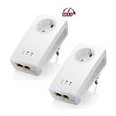 Сетевой адаптер POWERLINE 1000 Мбит/с Pas-Thru / PLA5256 Zyxel( компл. 2 шт)