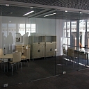 Frameless partition
