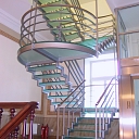 Glass stairs