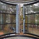 PVC window, manufacture of curved glass