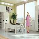 Metal filing cabinets