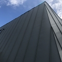 Metal rolled profile facade