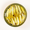 Sprats smoked in oil