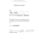 Steinway certificate