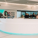 Information counter made of Corian ® material