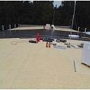 Flat roof decking