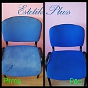 Dry cleaning of chairs