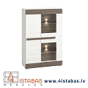 showcase with lighting, showcase with glass shelves, furniture online store Latvia Riga furniture online