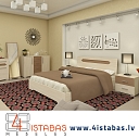 modern bedroom, beds, night tables, chest of drawers, furniture online store Latvia Riga furniture online