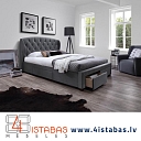 Fabric bed, bed with laundry box, online furniture store Latvia Cēsis furniture online