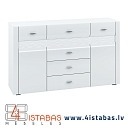 White chest of drawers with lighting, dressers with drawers, online furniture store Latvia Cēsis furniture online
