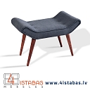 Fabric poufs on wooden legs, a bench in the corridor, online furniture store Latvia Cēsis furniture online