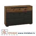 Dark dresser with drawers and doors, furniture online store Latvia Valmiera Vidzeme furniture online