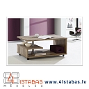Bright coffee table with castors, furniture online store Latvia Valmiera Vidzeme furniture online