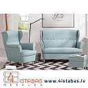 Small stylish lounge sofa with wooden legs, furniture online store Latvia Valmiera Vidzeme furniture online