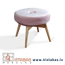 round pouf on solid wood legs, furniture online store Latvia Valmiera Vidzeme furniture online