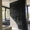 Glass shower partitions