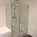 Glass shower cubicles